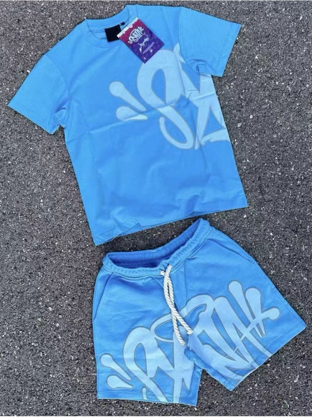 Blue Long Sleeve Tee by